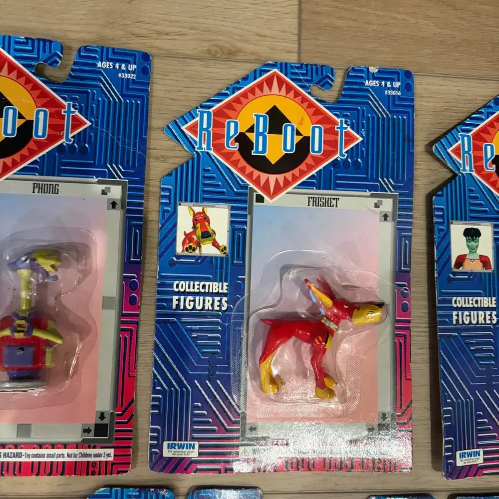 LOT 7 ReBoot Collectible Action Figures Irwin 1995